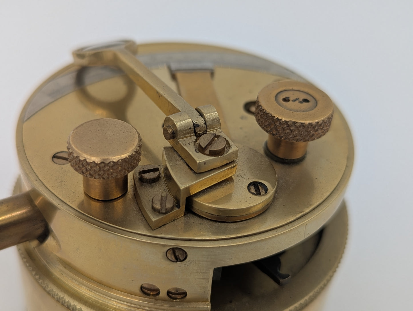 Taschensextant Sextant Marineinstrument Kompaktes Messgerät aus Messing