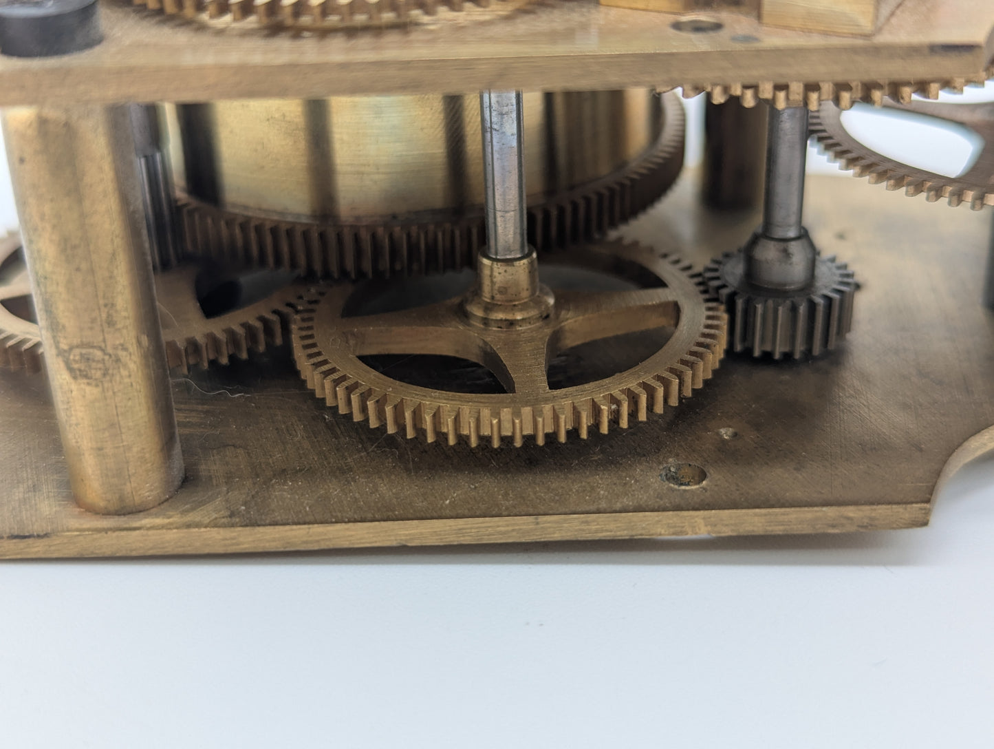 Uhrwerk Mechanisches Registrierwerk Messing mit Diagrammscheibe Vintage