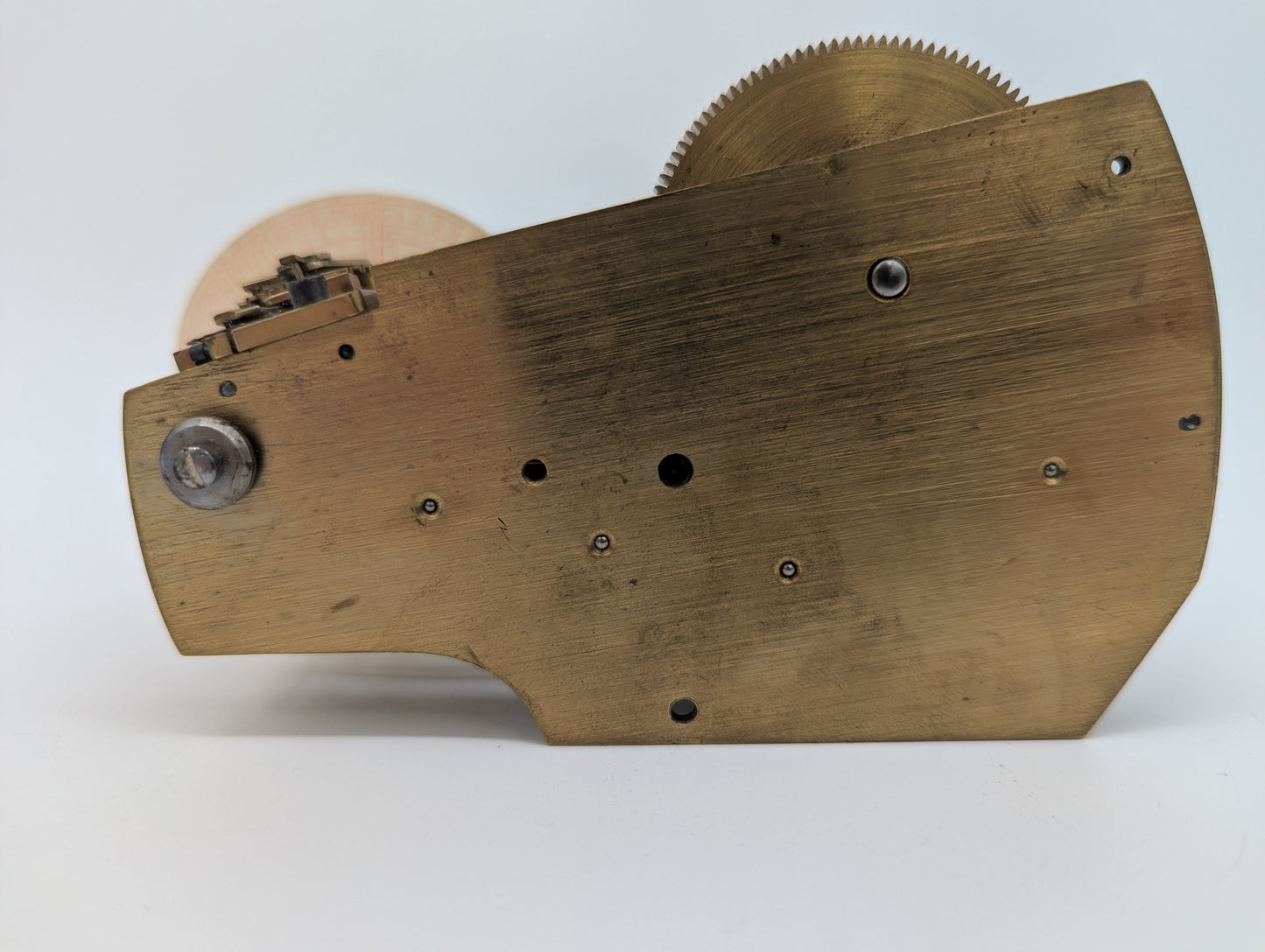 Uhrwerk Mechanisches Registrierwerk Messing mit Diagrammscheibe Vintage