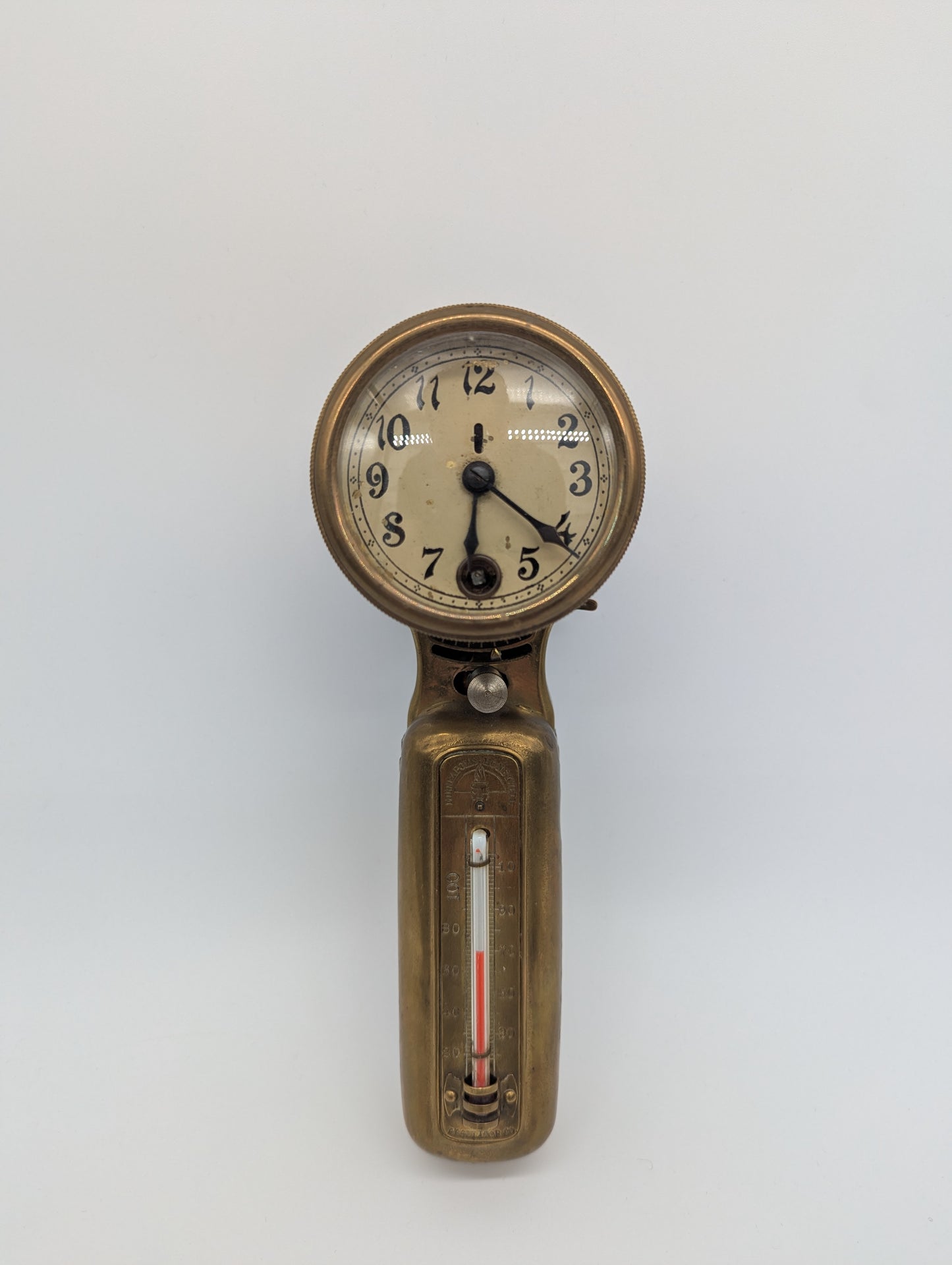 Uhr Wanduhr mit Thermometer Minneapolis Honeywell Vintage 30er jahre