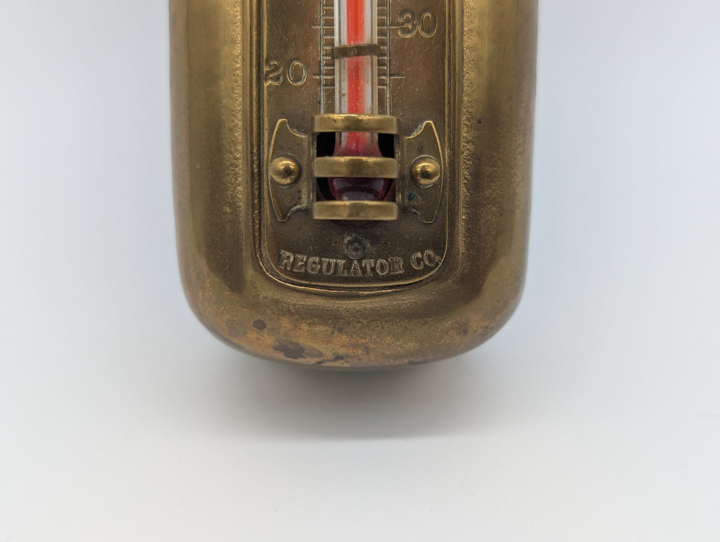 Uhr Wanduhr mit Thermometer Minneapolis Honeywell Vintage 30er jahre