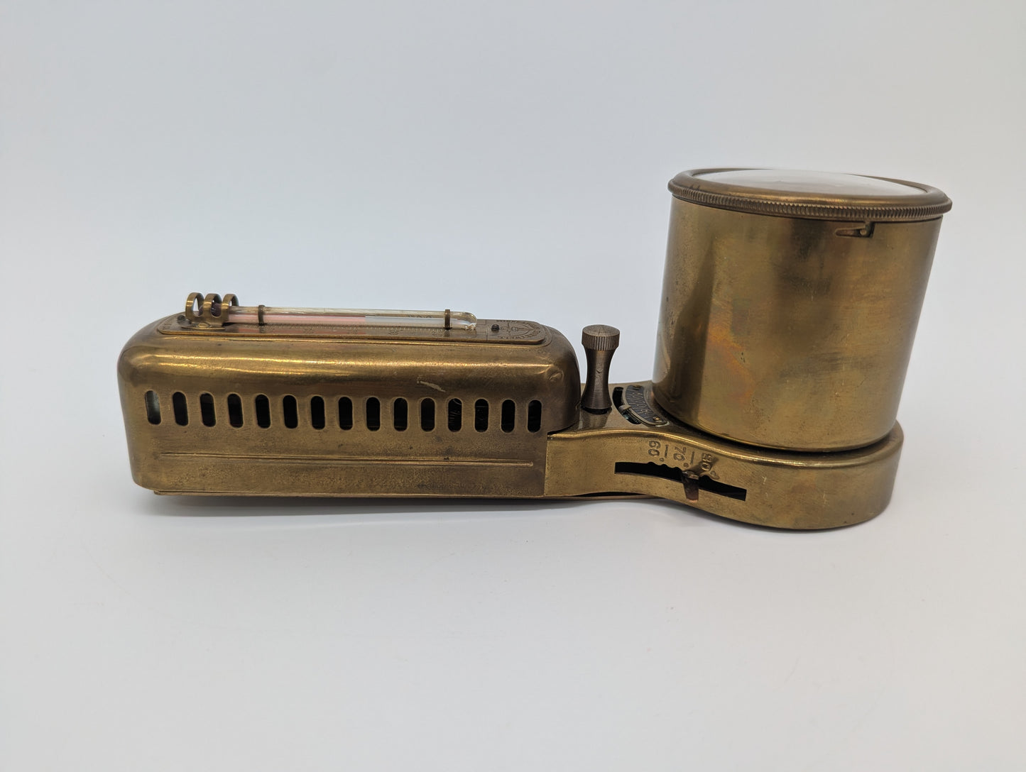 Uhr Wanduhr mit Thermometer Minneapolis Honeywell Vintage 30er jahre