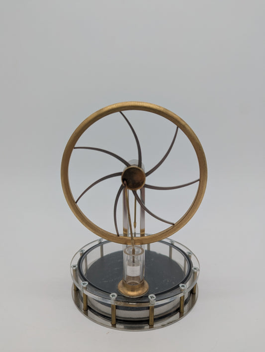 Stirlingmotor Modell Messinstrument für Windkraft Vintage Acryl