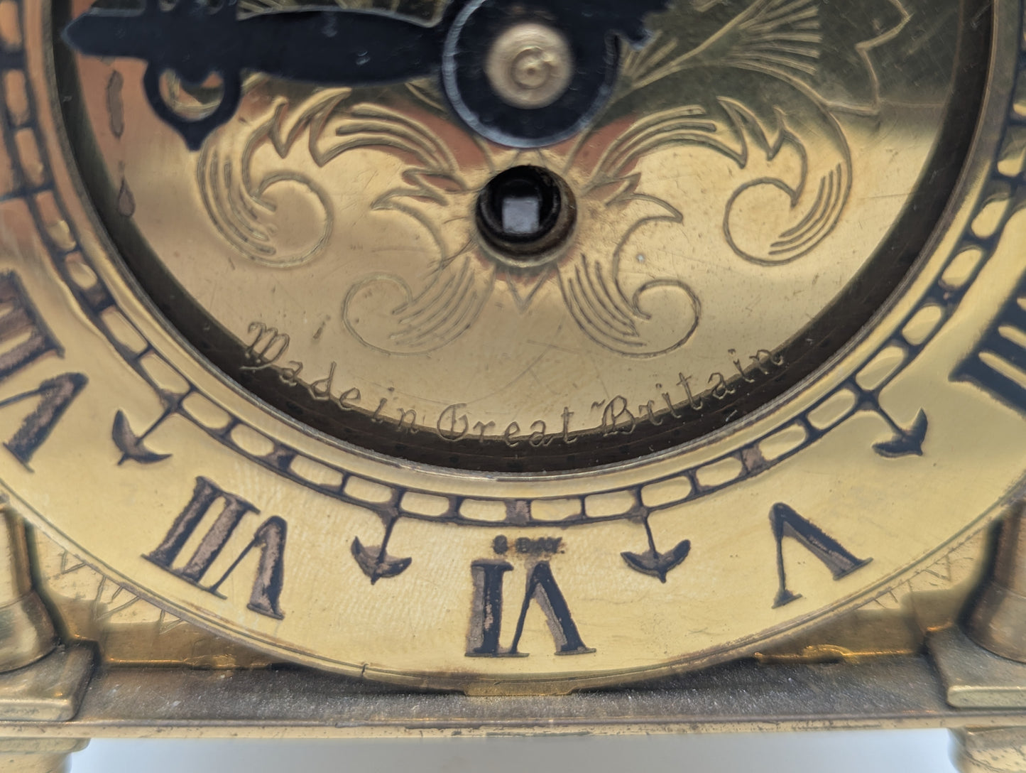 Uhr Britische Tischuhr Kaminuhr Smiths Messing Laternenuhr Römische Ziffern