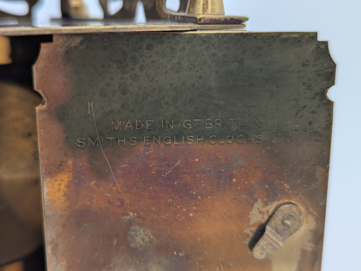 Uhr Britische Tischuhr Kaminuhr Smiths Messing Laternenuhr Römische Ziffern