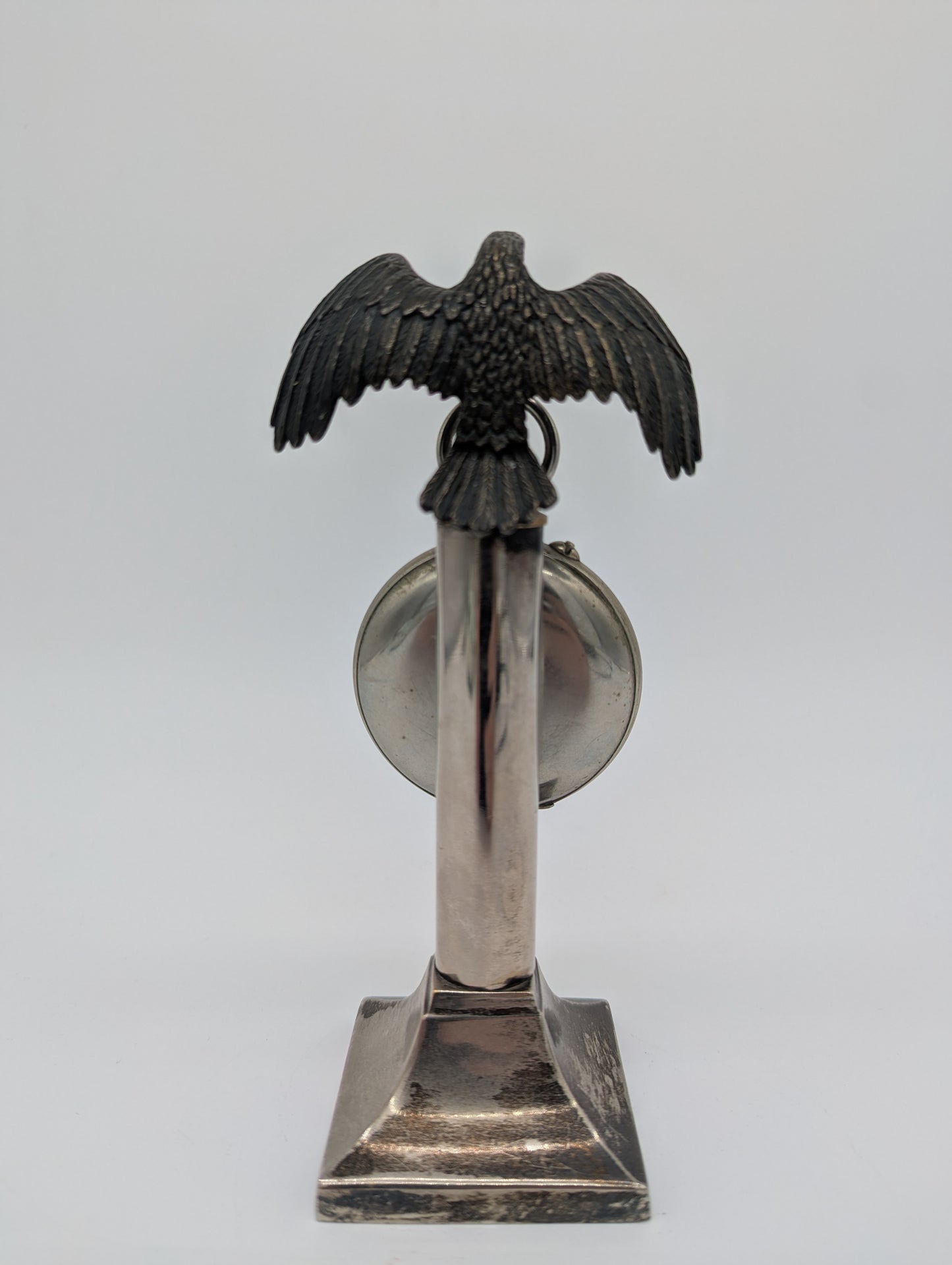 Taschenuhr Uhr Eisenbahn Rosskopf mit Adlerständer Vintage