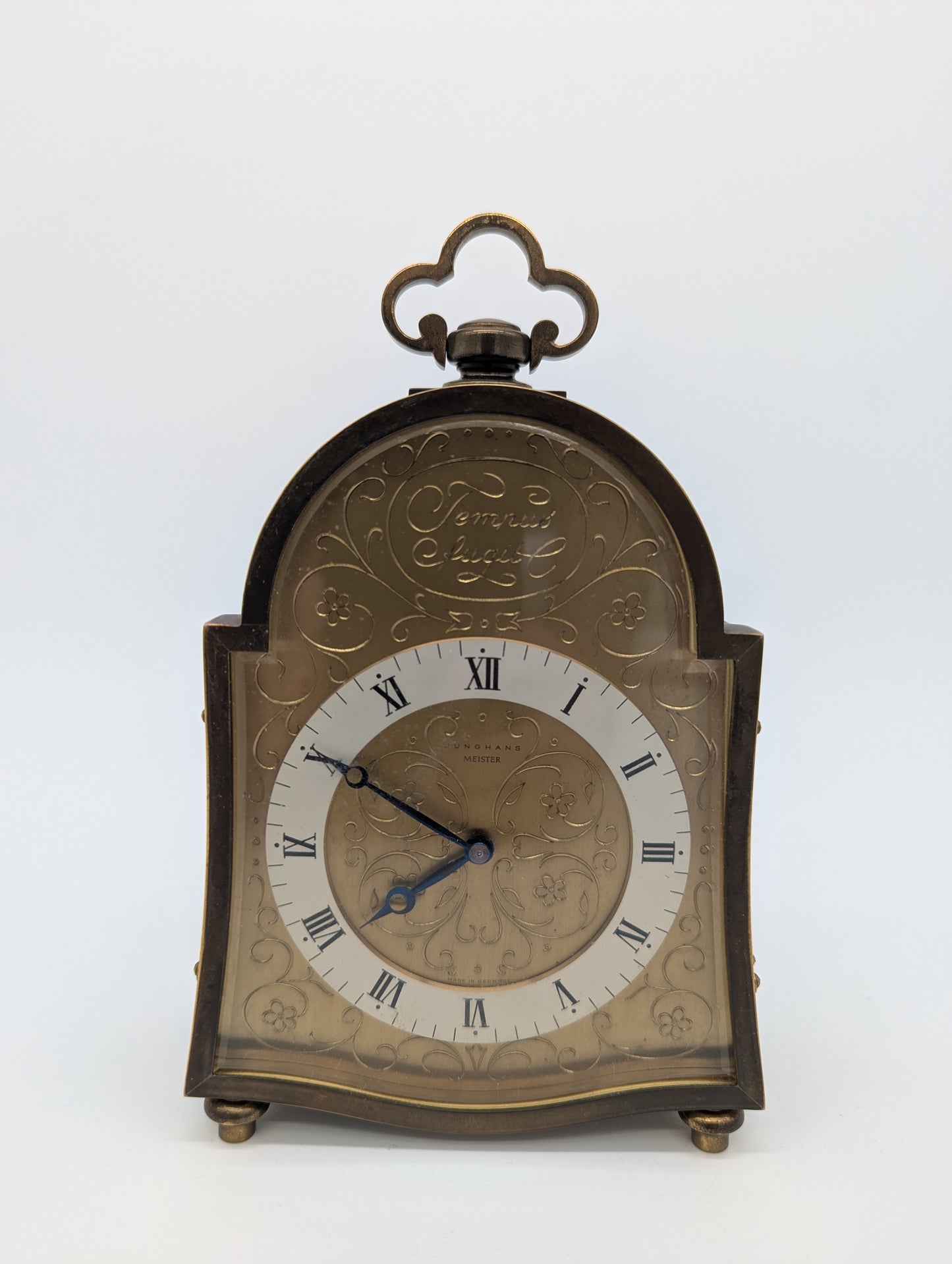 Tischuhr Uhr Junghans Meister mit Handaufzug Vintage 1960er Jahre