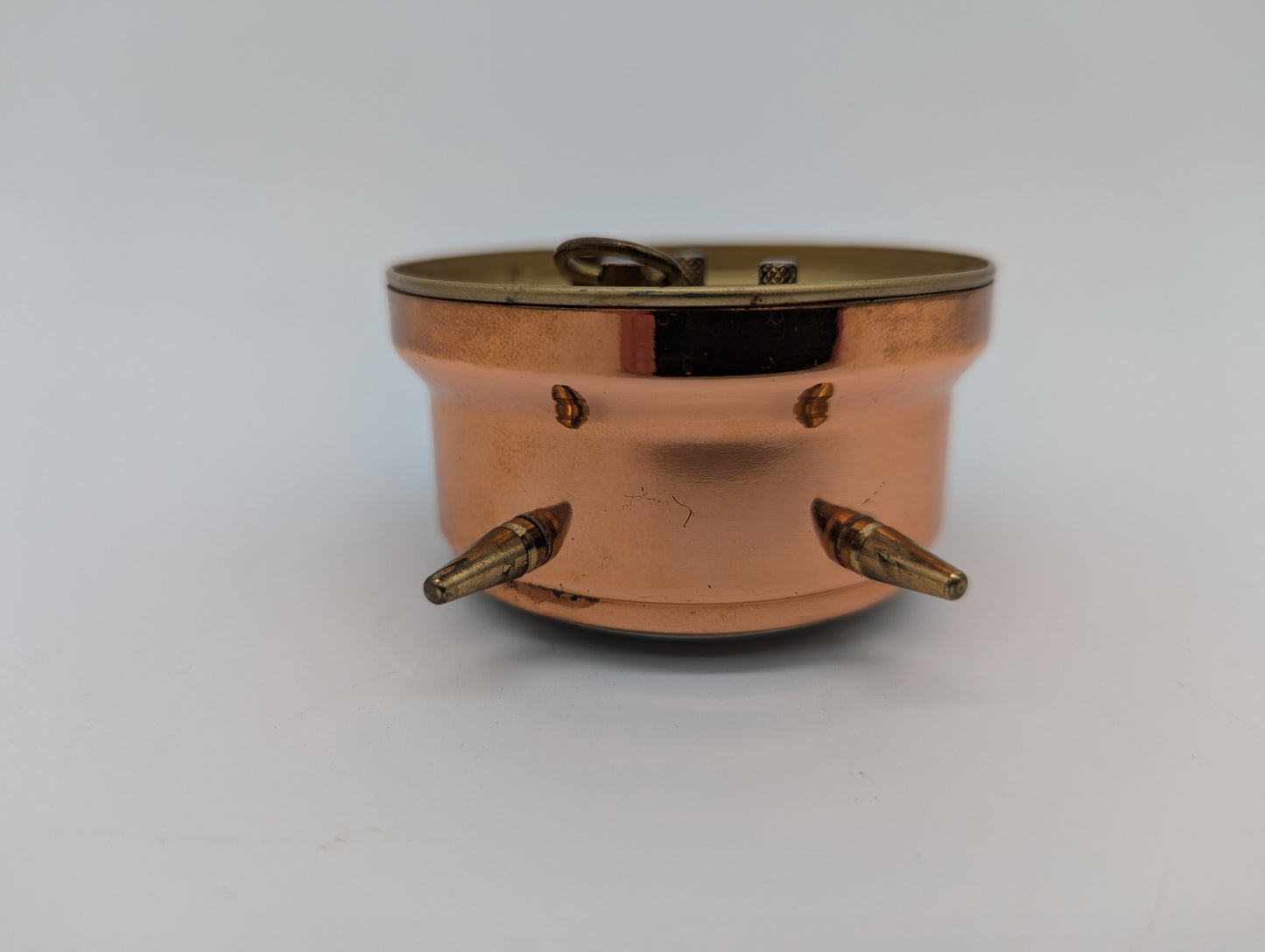 Wecker Tischuhr Uhr Blessing Kupferdesign Doppelglockenwecker Vintage