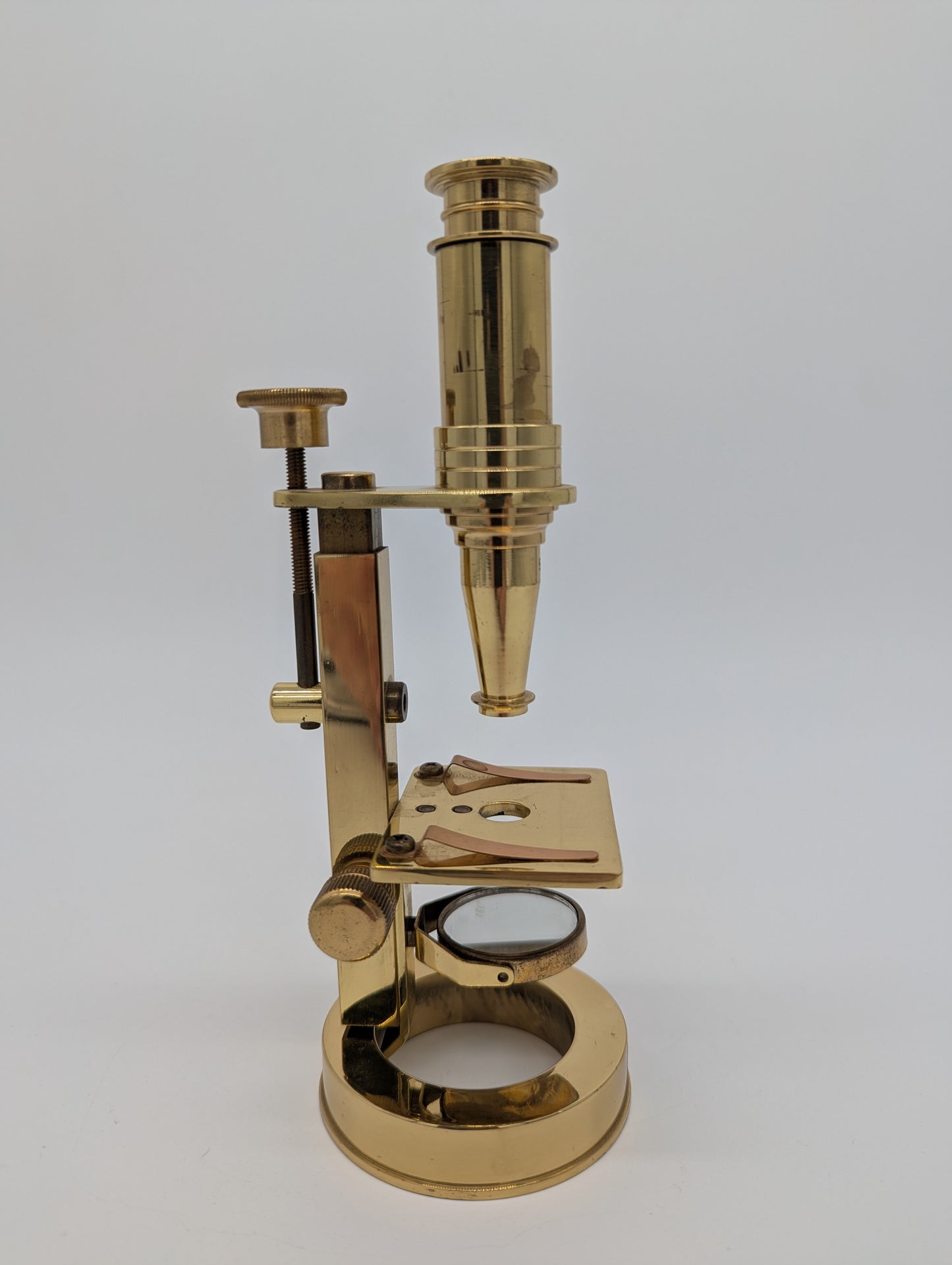 Danubia Mikroskop Messingoptik 50x Vergrößerung Vintage