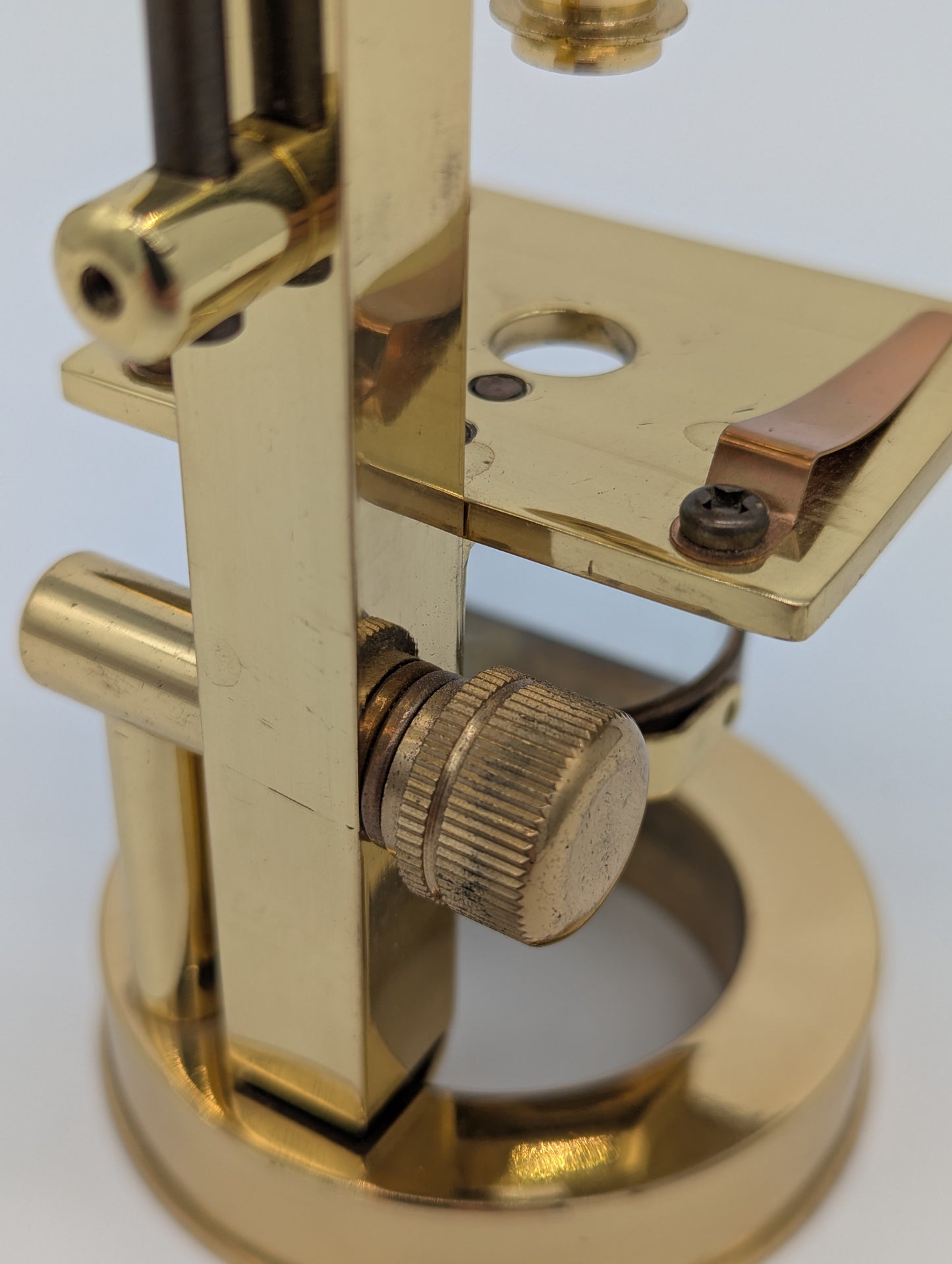 Danubia Mikroskop Messingoptik 50x Vergrößerung Vintage