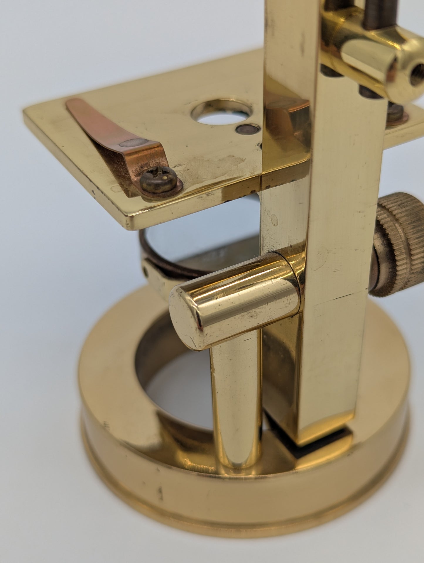 Danubia Mikroskop Messingoptik 50x Vergrößerung Vintage