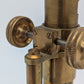 Antikes Mikroskop Messing mit Spiegel und Objektiv Vintage