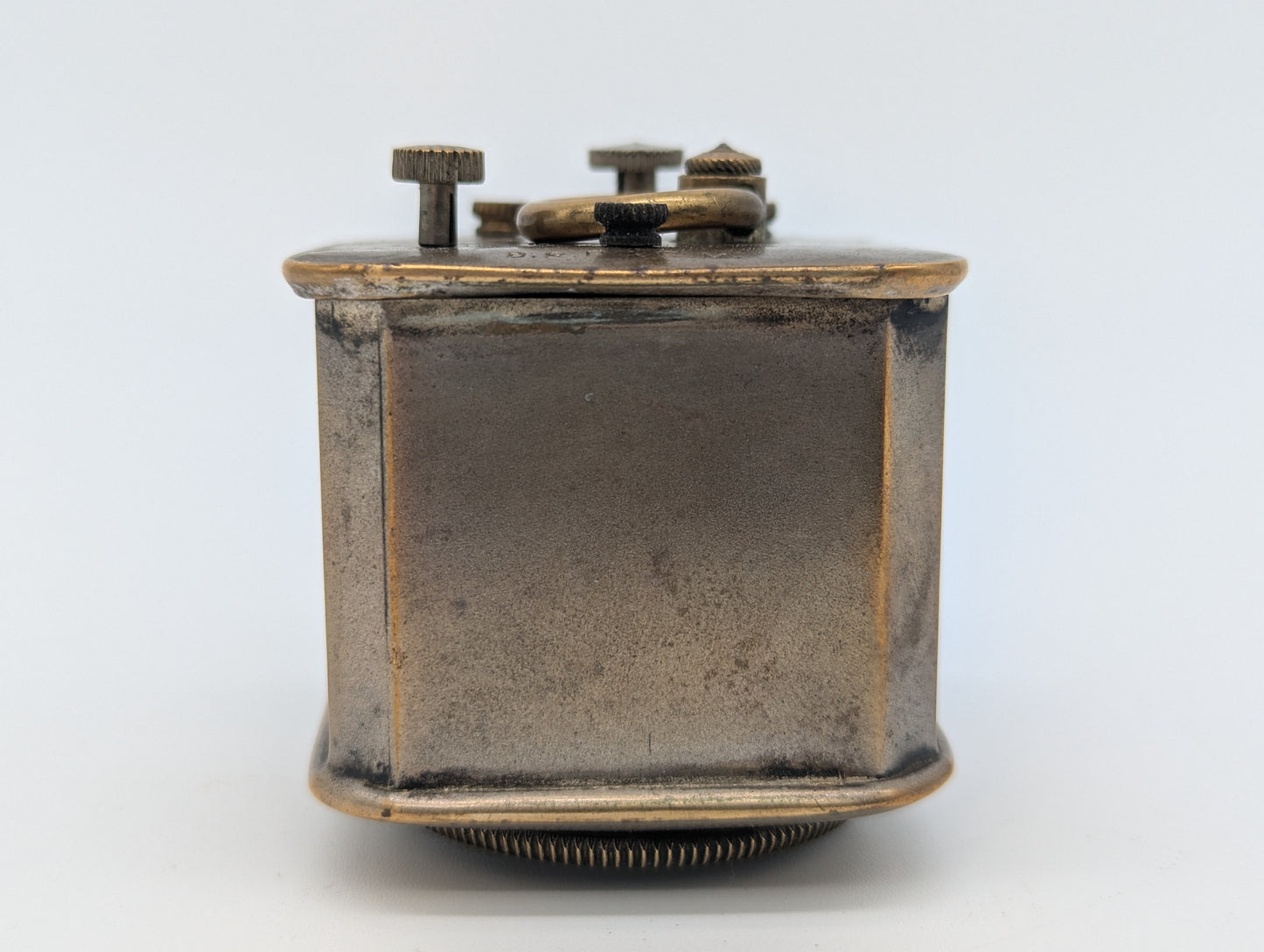 Antiker Französischer Wecker Reisewecker Miniaturuhr Vintage Metall