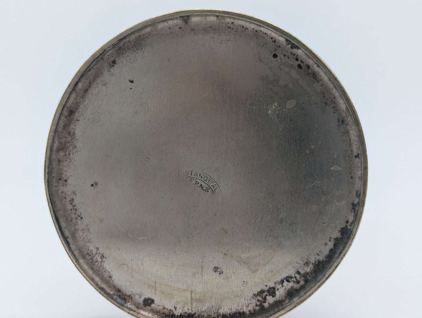 Paar Vasen Blumenvasen versilbert EPNS Stanqual mit Blütenrand Vintage