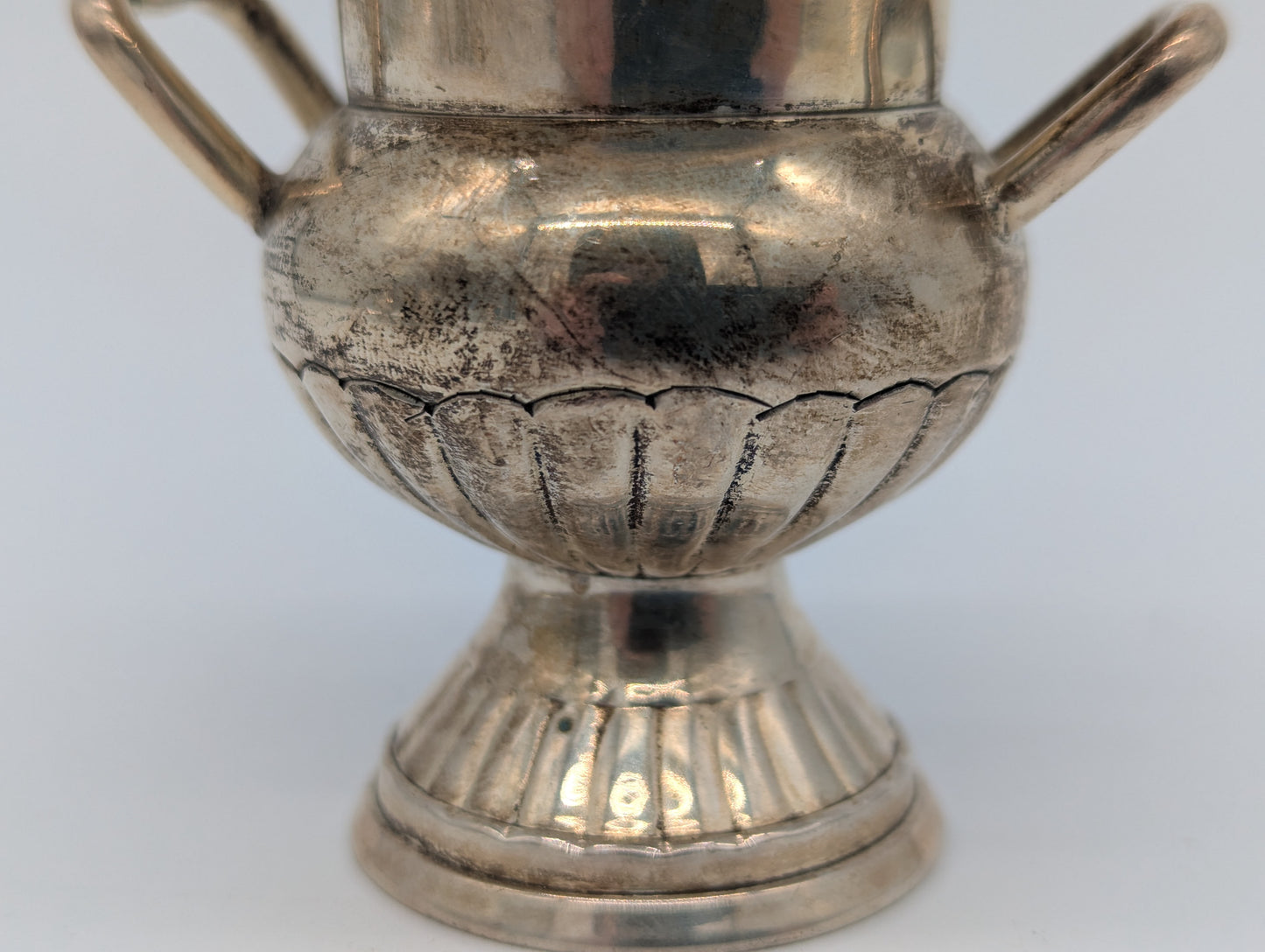 Set aus 6 Versilberten Amphoren Übertöpfen Vasen Vintage Design