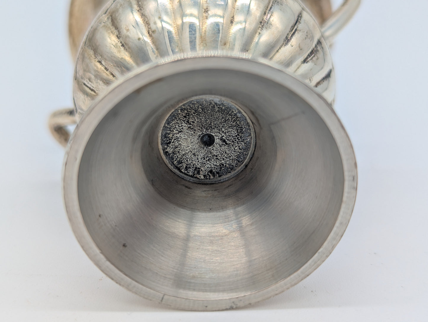 Set aus 6 Versilberten Amphoren Übertöpfen Vasen Vintage Design