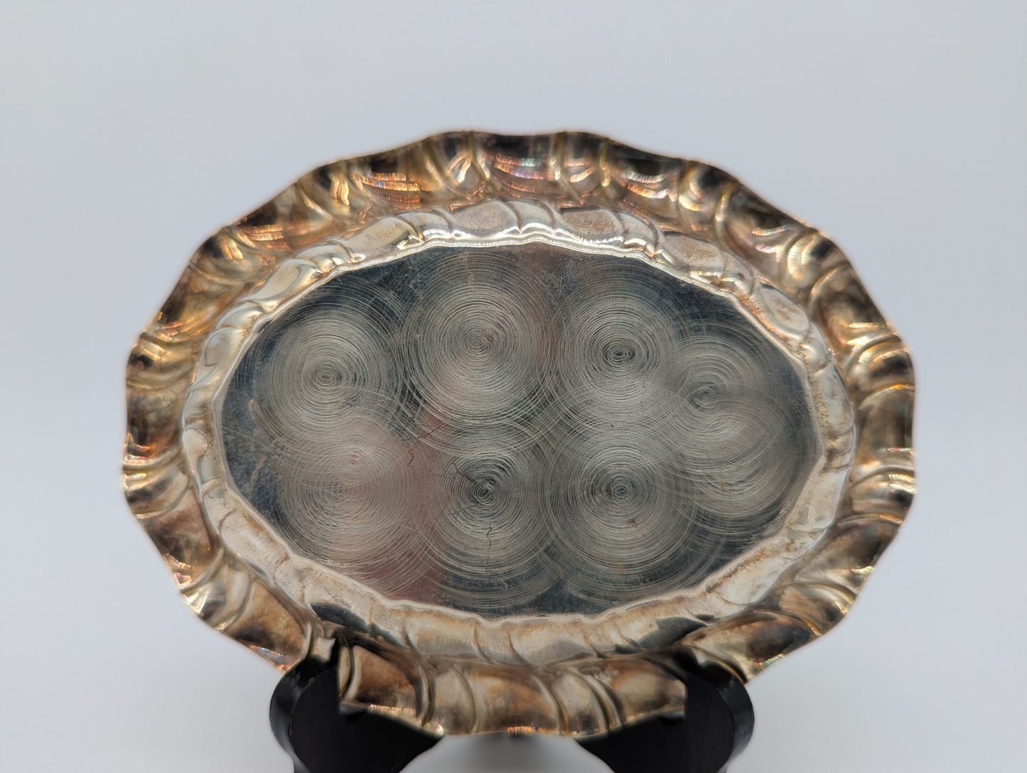 Schale Silber 800er Greggio Italienische Meistermarke Vintage