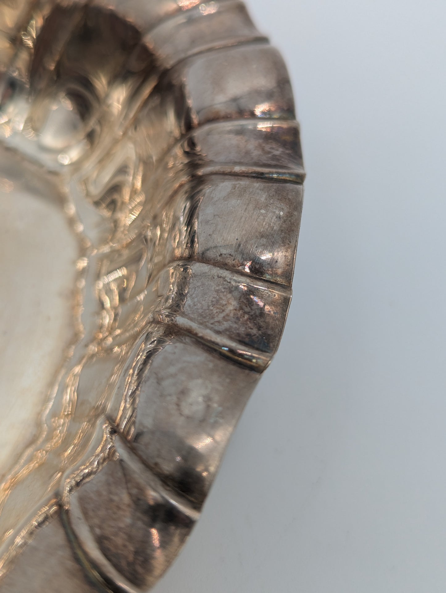 Schale Silber 800er Greggio Italienische Meistermarke Vintage