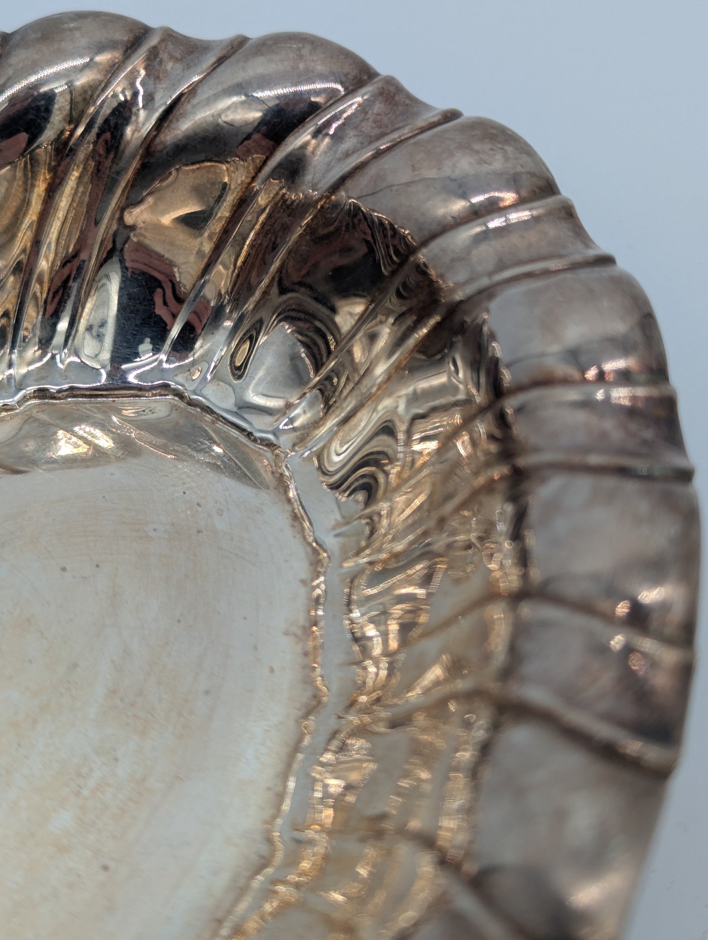 Schale Silber 800er Greggio Italienische Meistermarke Vintage