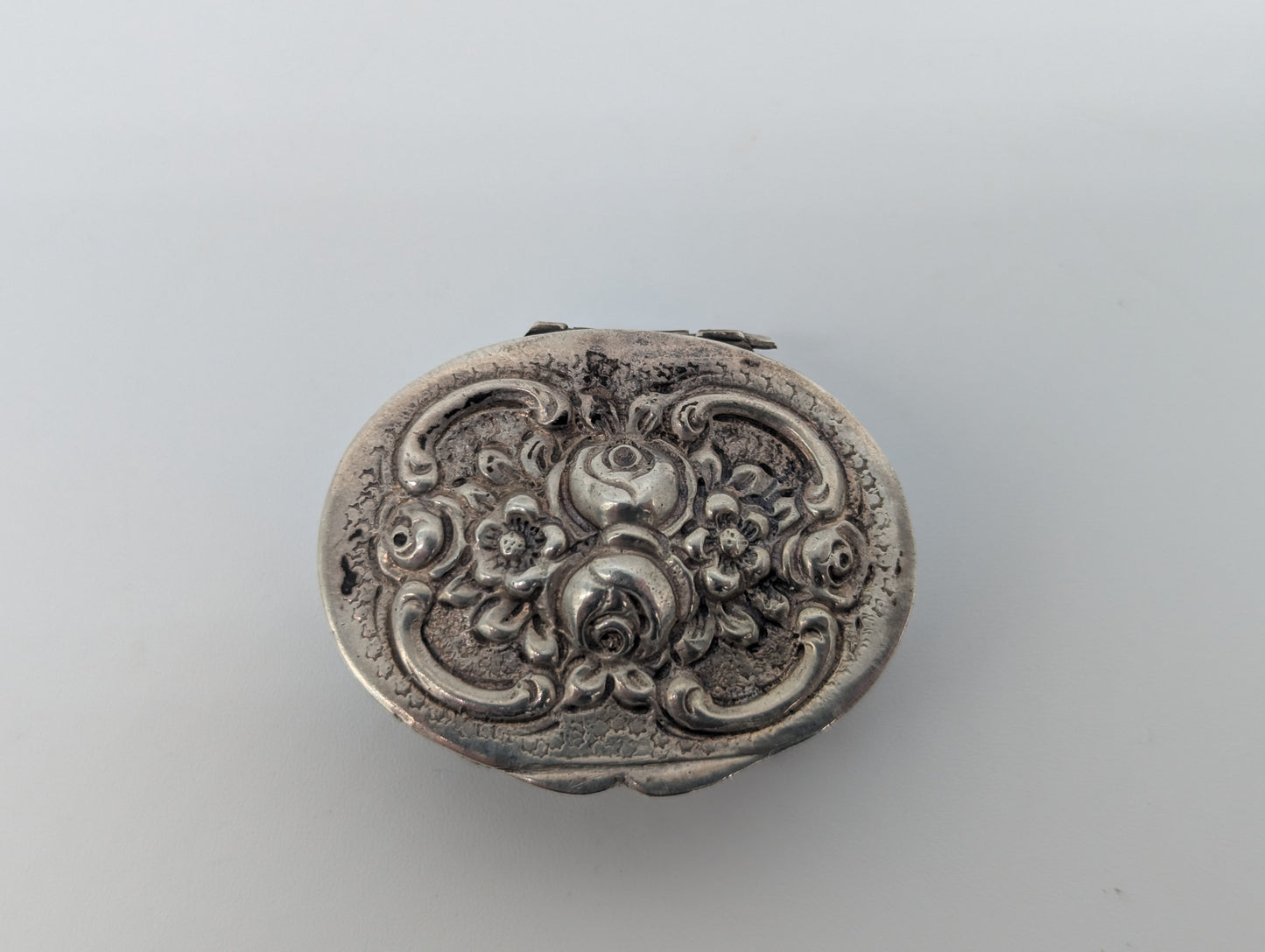 Set aus 3 Pillendosen versilbert Antiker Stil Vintage Dekoration Schmuckdose