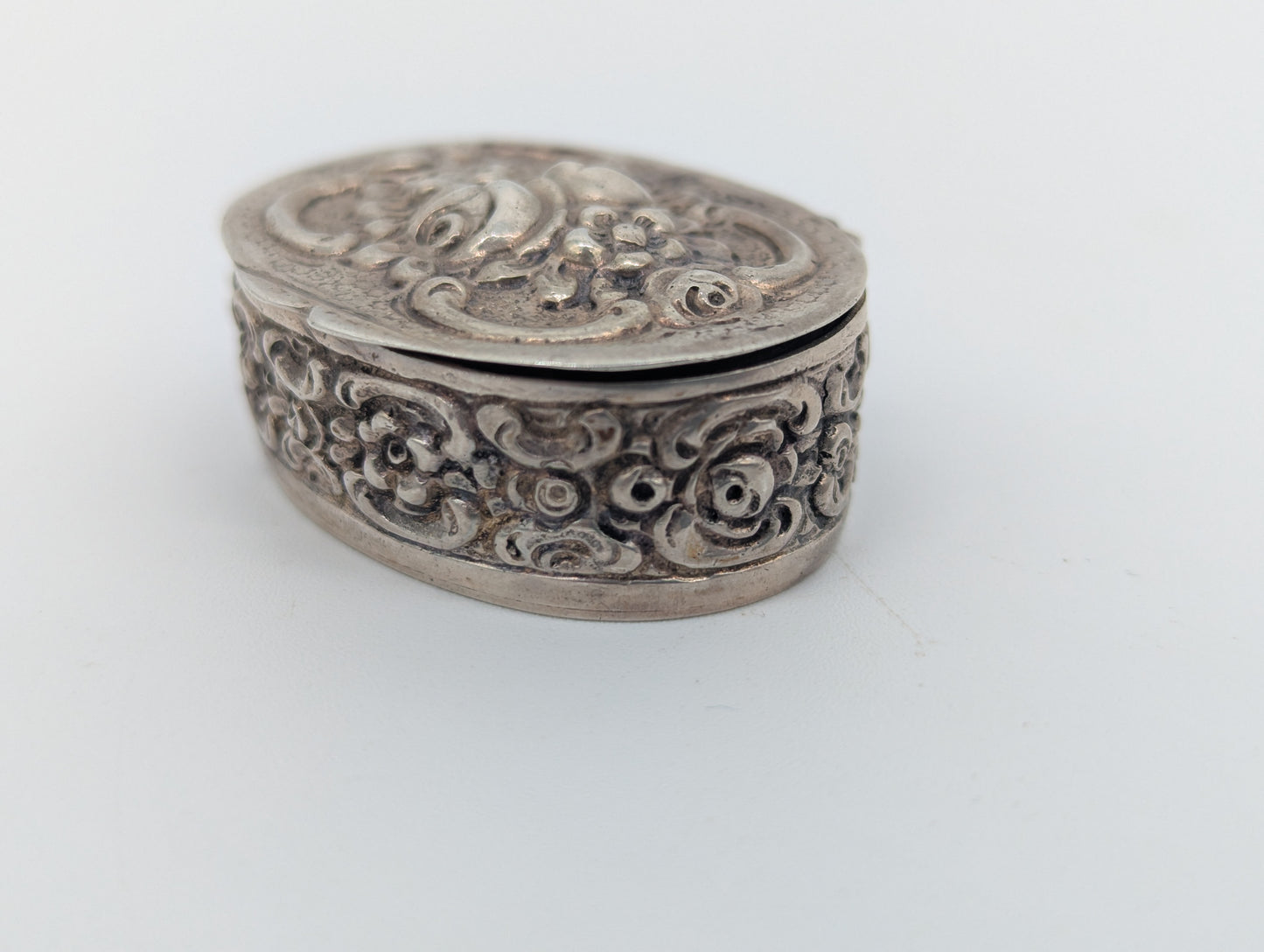 Set aus 3 Pillendosen versilbert Antiker Stil Vintage Dekoration Schmuckdose