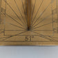 Sonnenuhr Mittagskanone aus Messing Messinstrument Astronomie Vintage