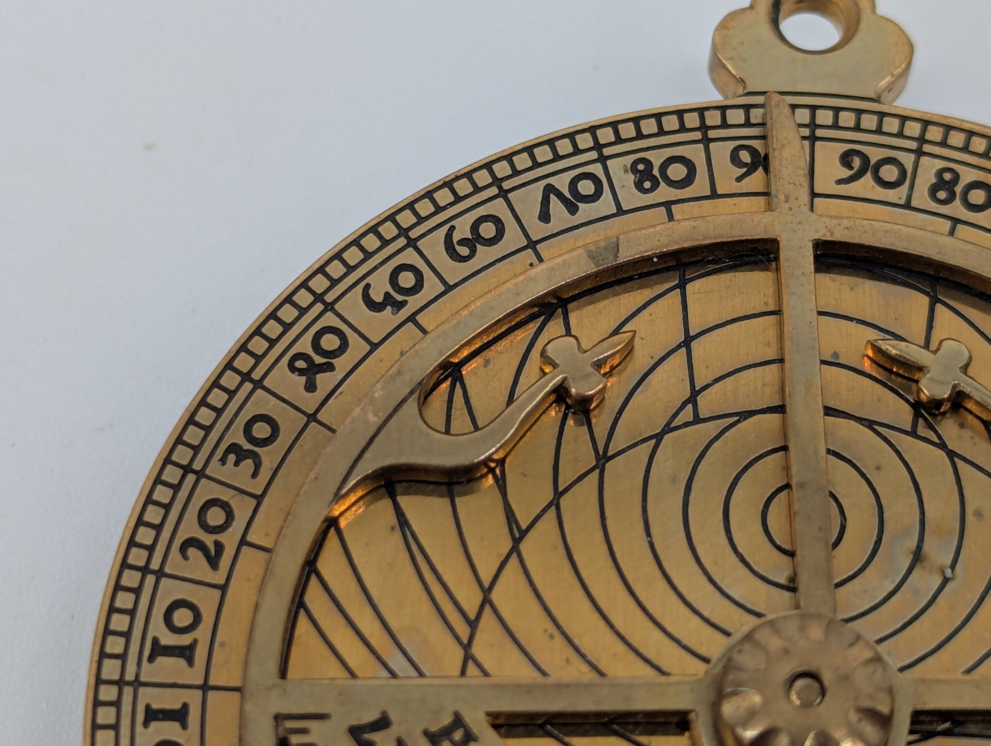 Astrolabium Messing MXH Oxford Astrologie Vintage Messinstrument