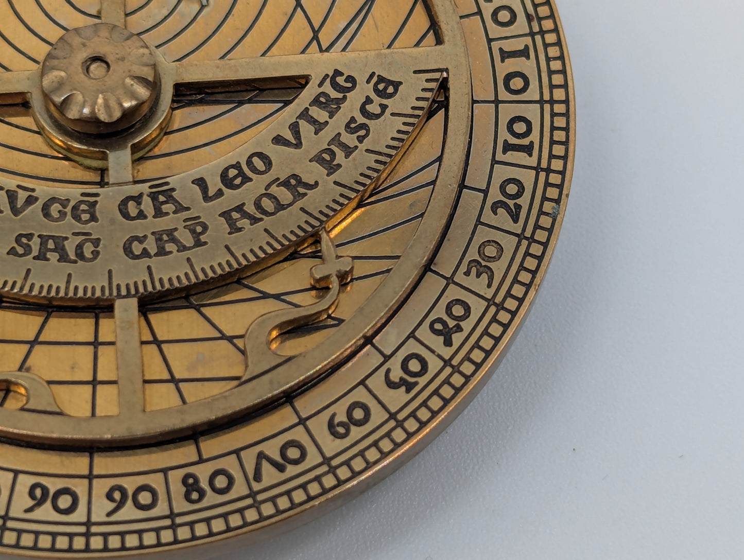 Astrolabium Messing MXH Oxford Astrologie Vintage Messinstrument
