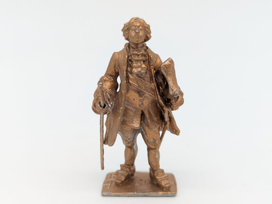 Miniaturfigur Figur Skulptur eines Mannes signiert PEIPP Vintage Dekoration