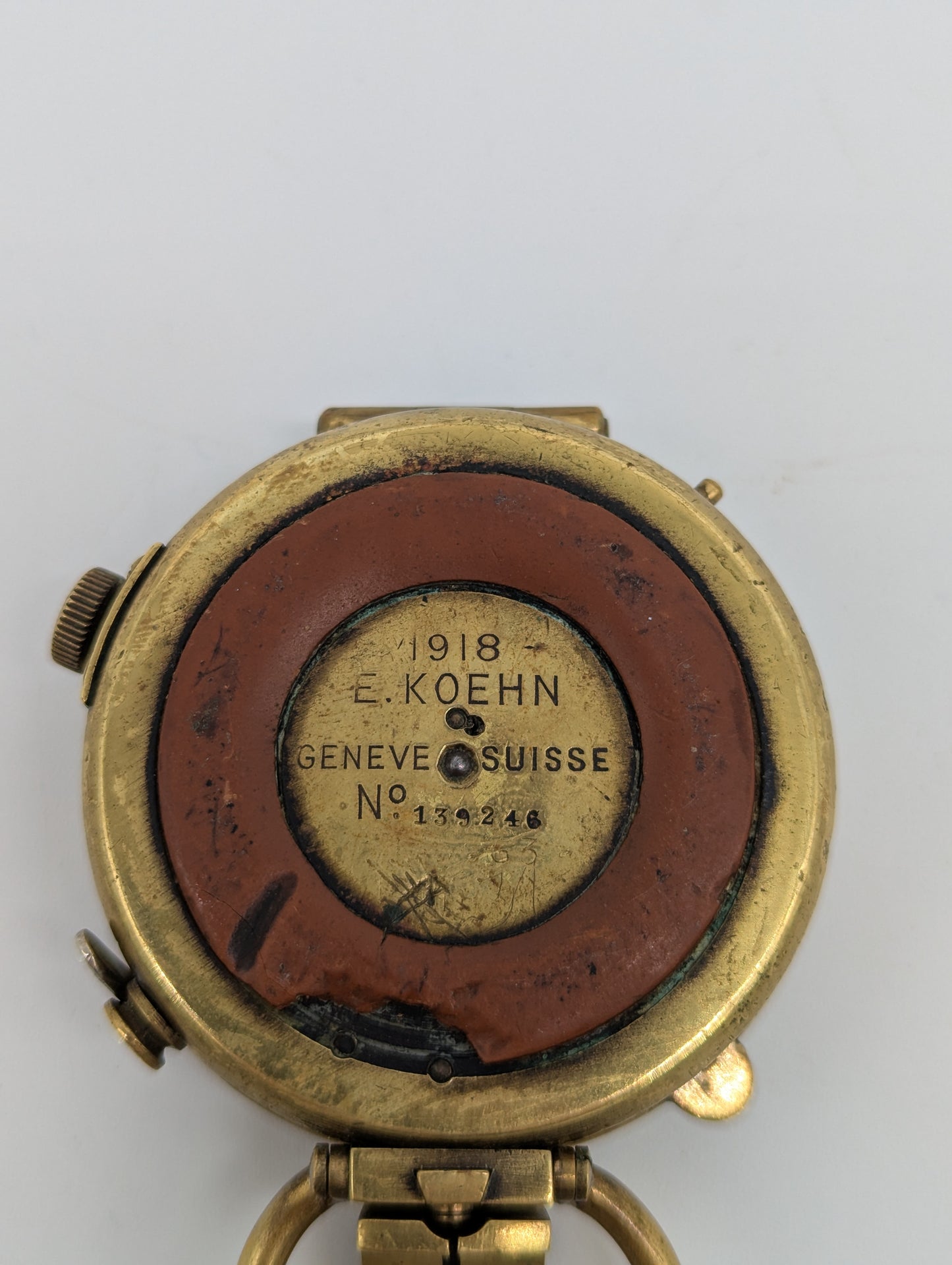 Verners Pattern Kompass MK VIII 1918 E Koehn Genève Suisse Erster Weltkrieg