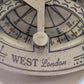 Messing Sonnenuhr mit Kompass West London Maritime Deko Vintage Stil