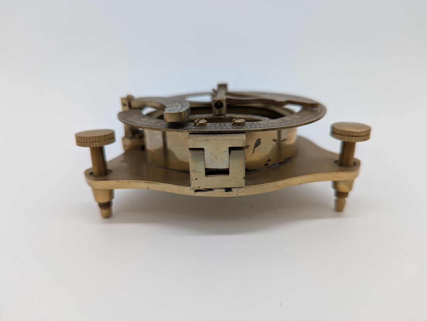 Messing Sonnenuhr mit Kompass West London Maritime Deko Vintage Stil