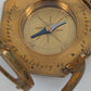 Äquatorialsonnenuhr Augsburger Typ Messing Kompass Maritim Vintage