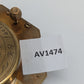 Äquatorialsonnenuhr Augsburger Typ Messing Kompass Maritim Vintage