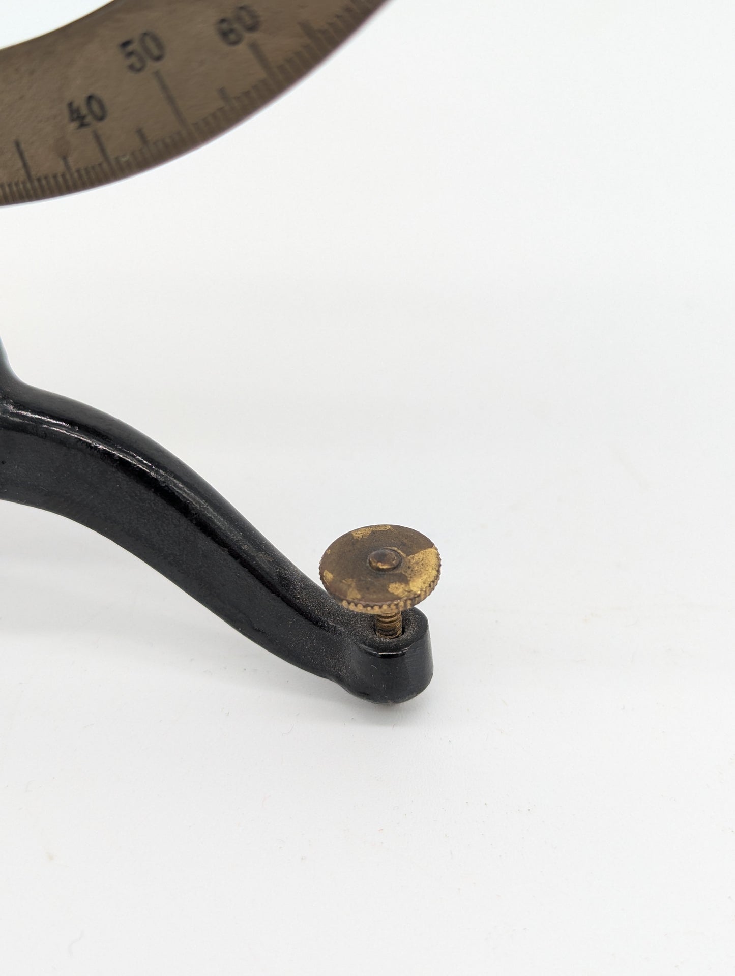 Briefwaage aus Messing und Gusseisen Vintage Waage Schreibtisch Deko