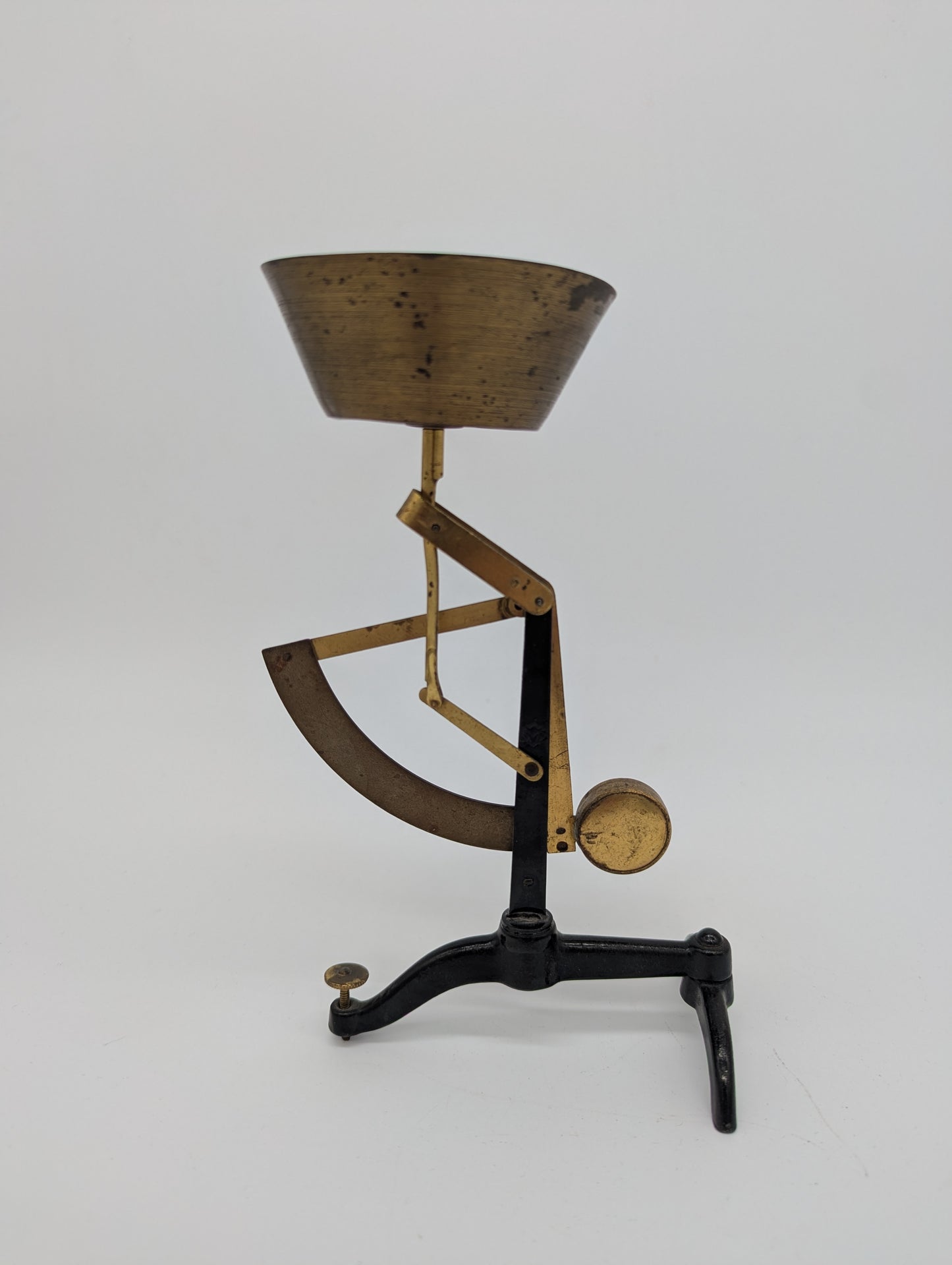 Briefwaage aus Messing und Gusseisen Vintage Waage Schreibtisch Deko