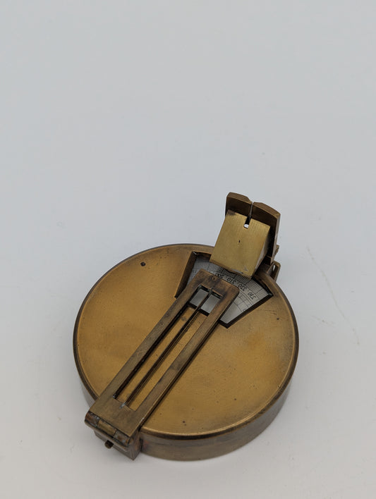 Antiker Messing Sextant Taschensextant Navigationsinstrument Maritim