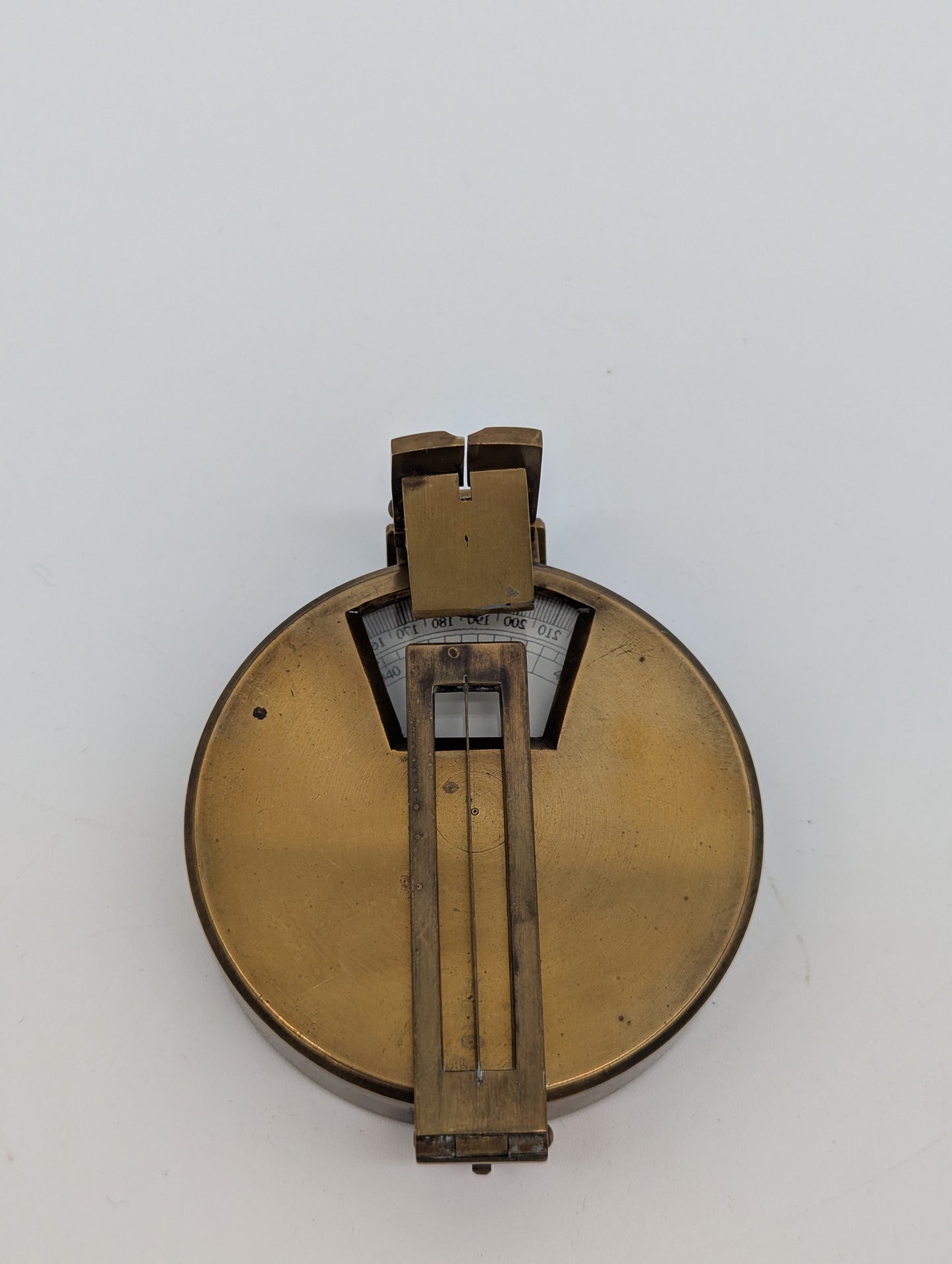 Antiker Messing Sextant Taschensextant Navigationsinstrument Maritim