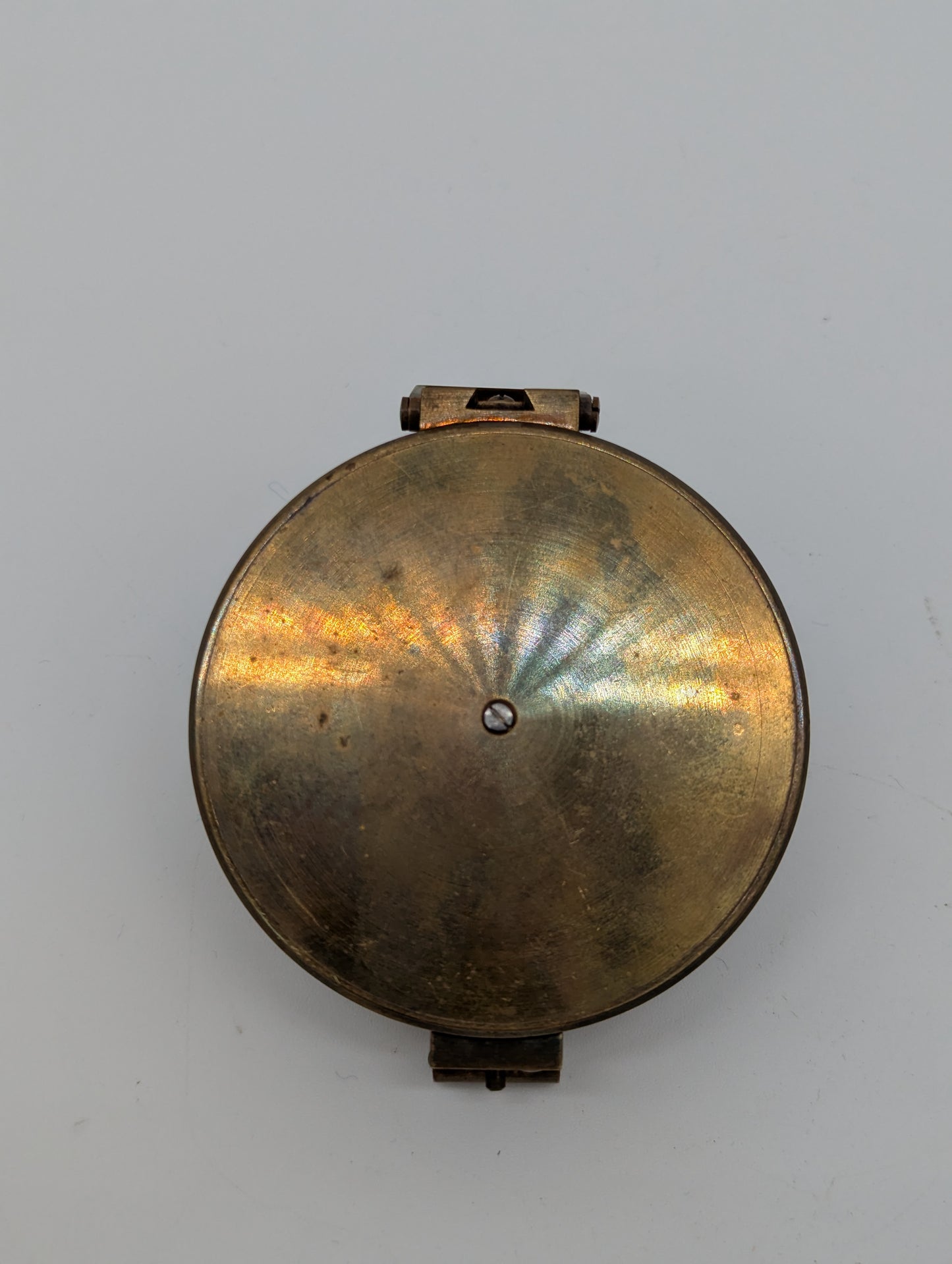 Antiker Messing Sextant Taschensextant Navigationsinstrument Maritim