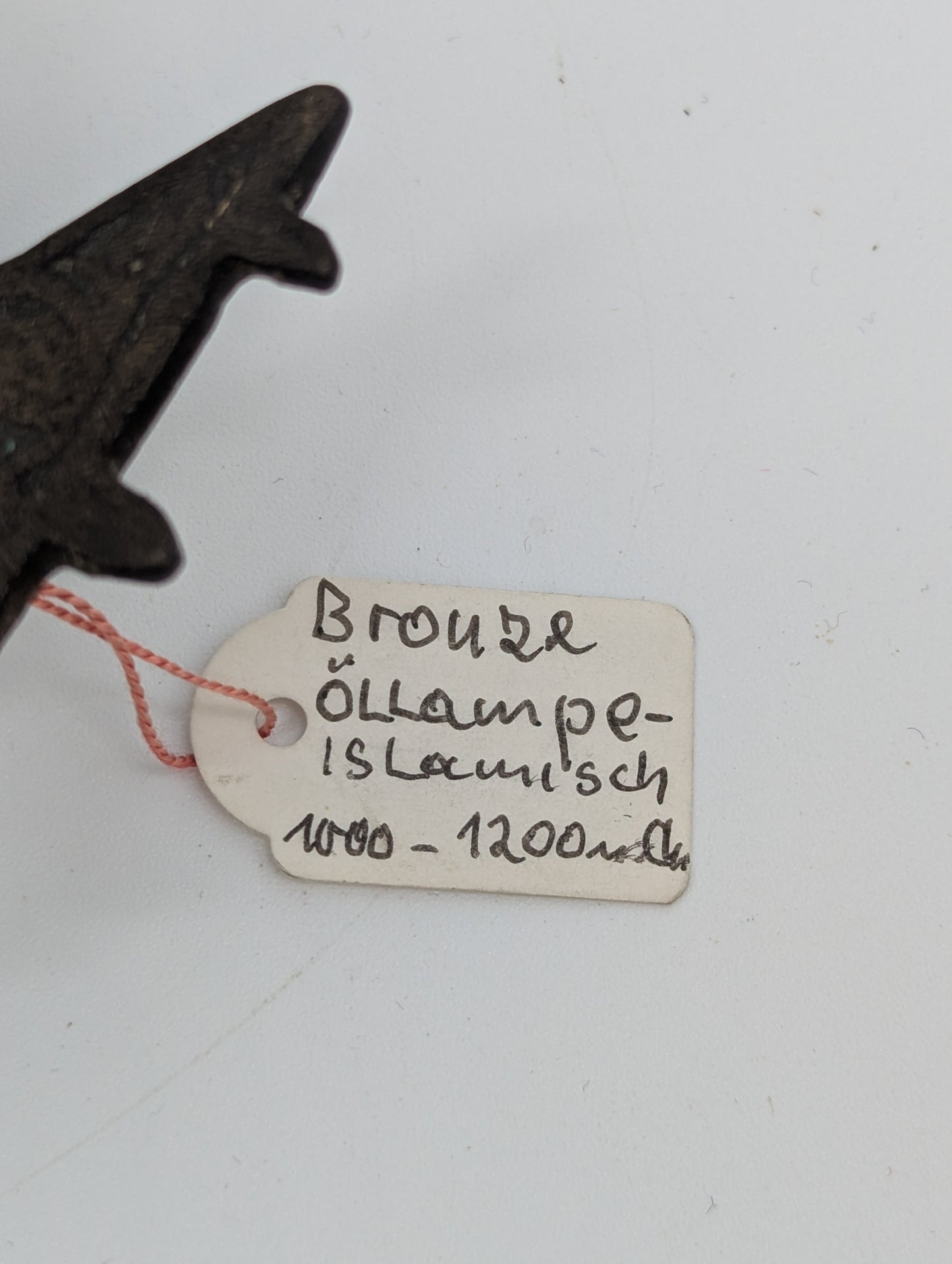 Antike islamische Bronze Öllampe 11 Jh. Mittelalterliche Lampe