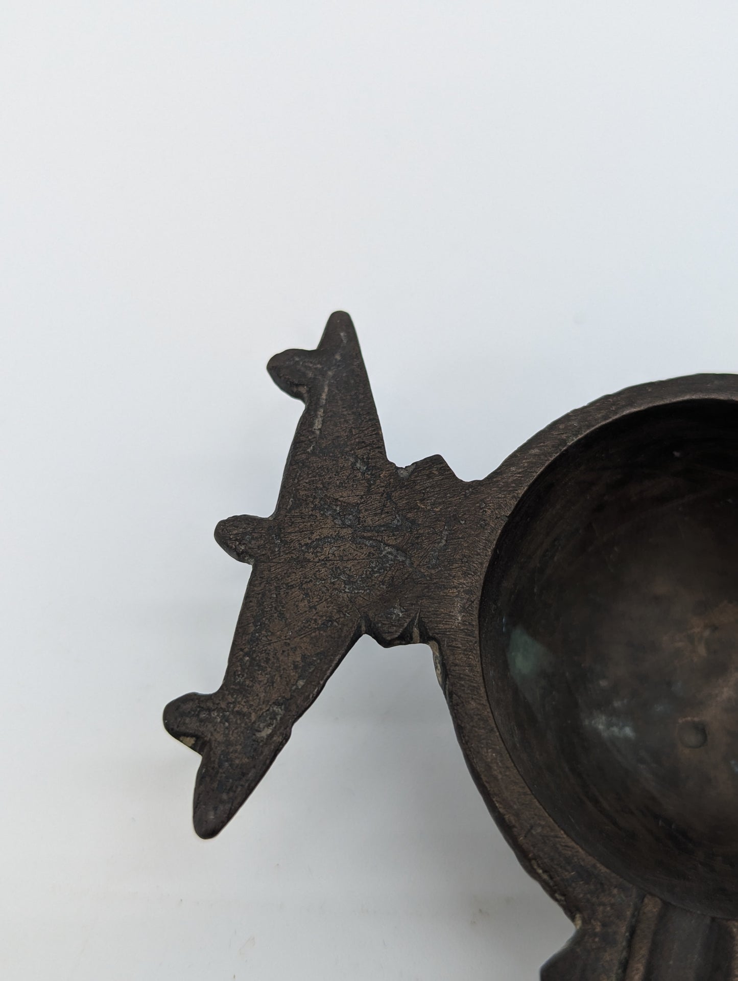 Antike islamische Bronze Öllampe 11 Jh. Mittelalterliche Lampe