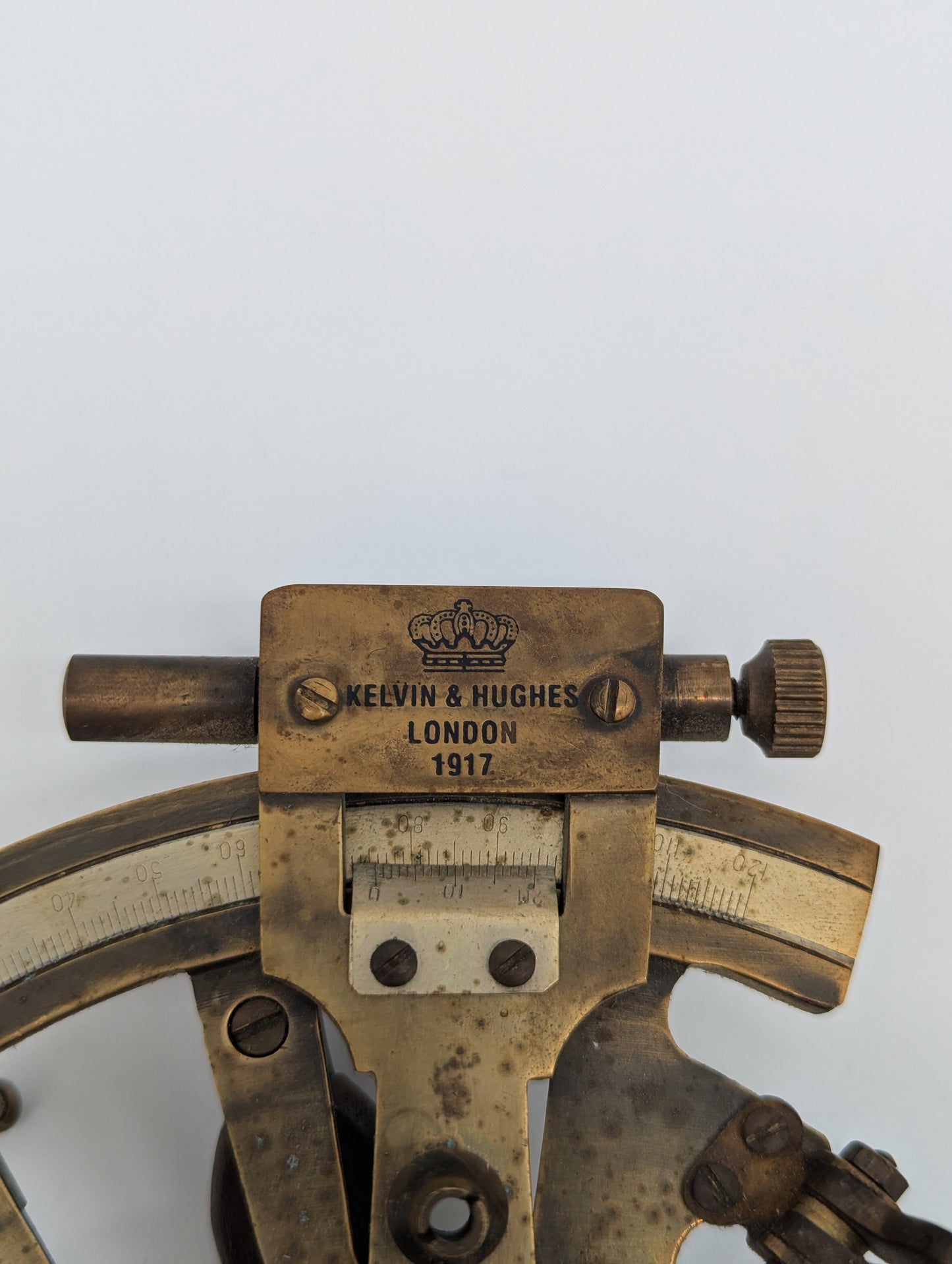 Kelvin and Hughes London Messing Sextant 1917 Maritime Nautisches Instrument