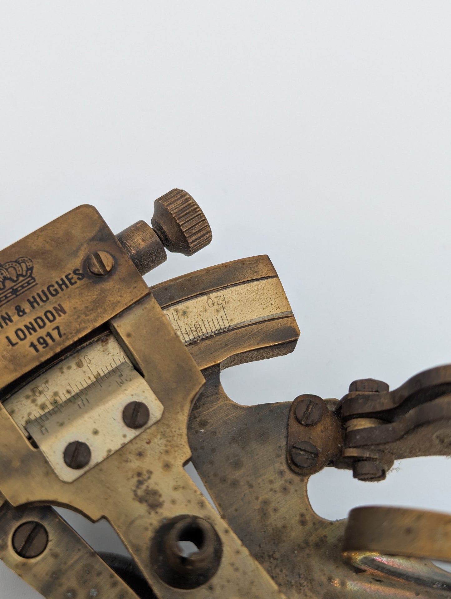 Kelvin and Hughes London Messing Sextant 1917 Maritime Nautisches Instrument