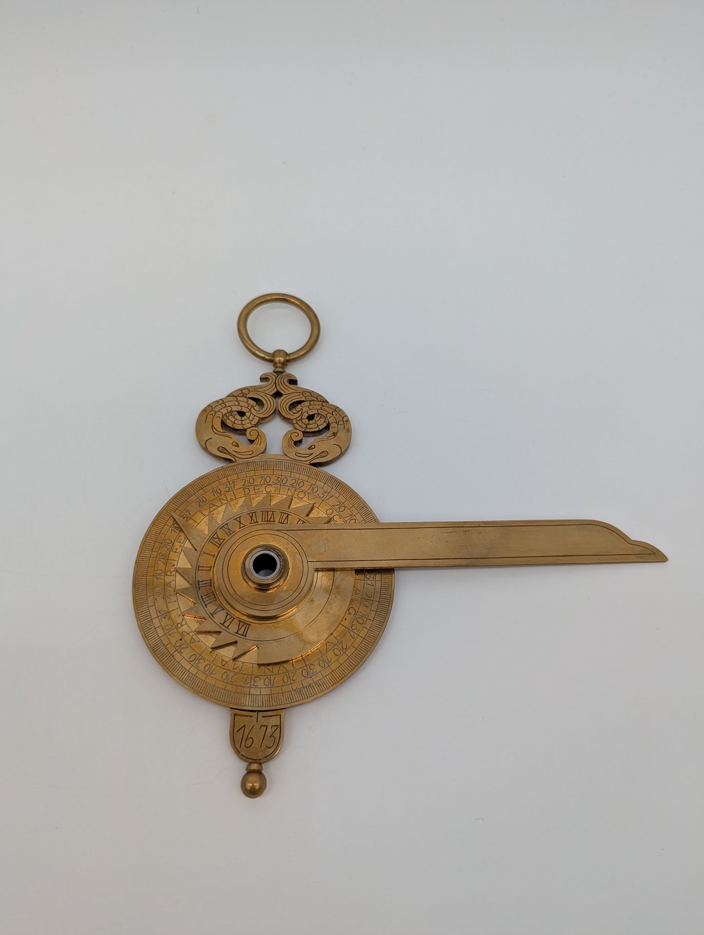 Messing Nocturnal RG 1673 Astronomisches Navigationsinstrument