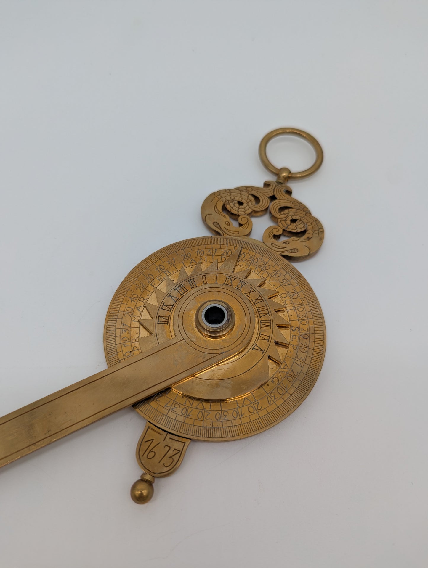 Messing Nocturnal RG 1673 Astronomisches Navigationsinstrument