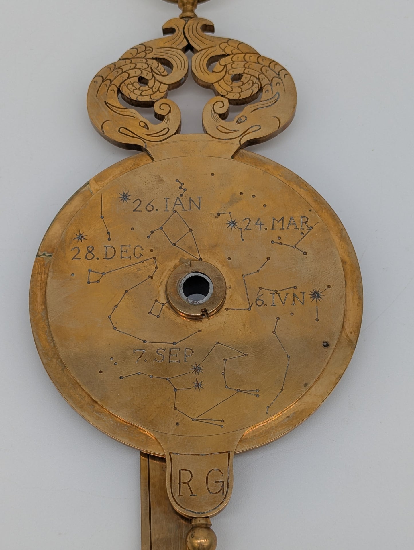 Messing Nocturnal RG 1673 Astronomisches Navigationsinstrument