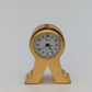 Miniatur Tischuhr Goldoptik King Quartz Uhr Dekoration Vintage