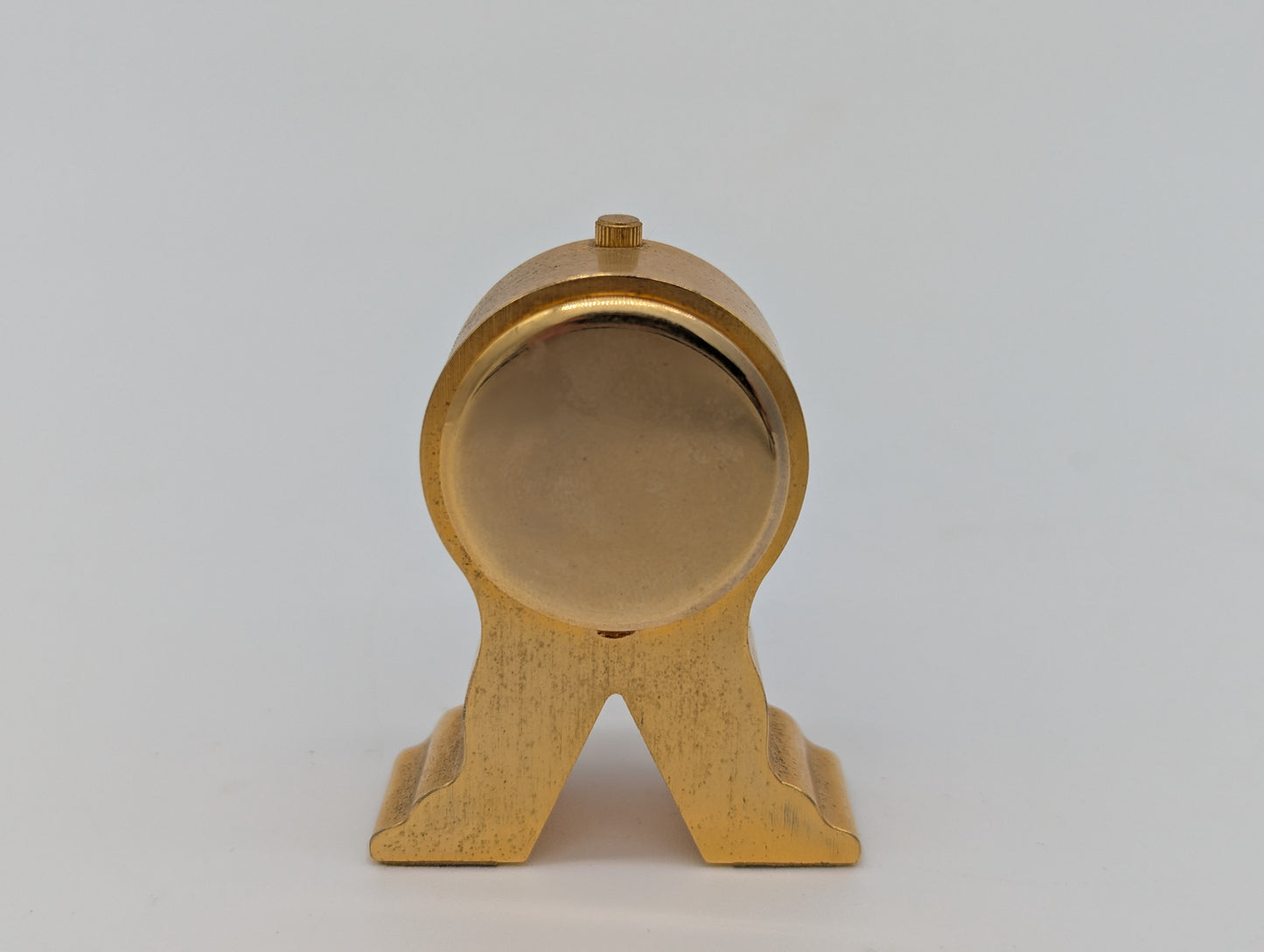 Miniatur Tischuhr Goldoptik King Quartz Uhr Dekoration Vintage