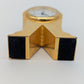 Miniatur Tischuhr Goldoptik King Quartz Uhr Dekoration Vintage