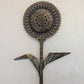 Giovanni Schoeman Metall Wandskulptur „Sonnenblume“ Relief Kunstwerk